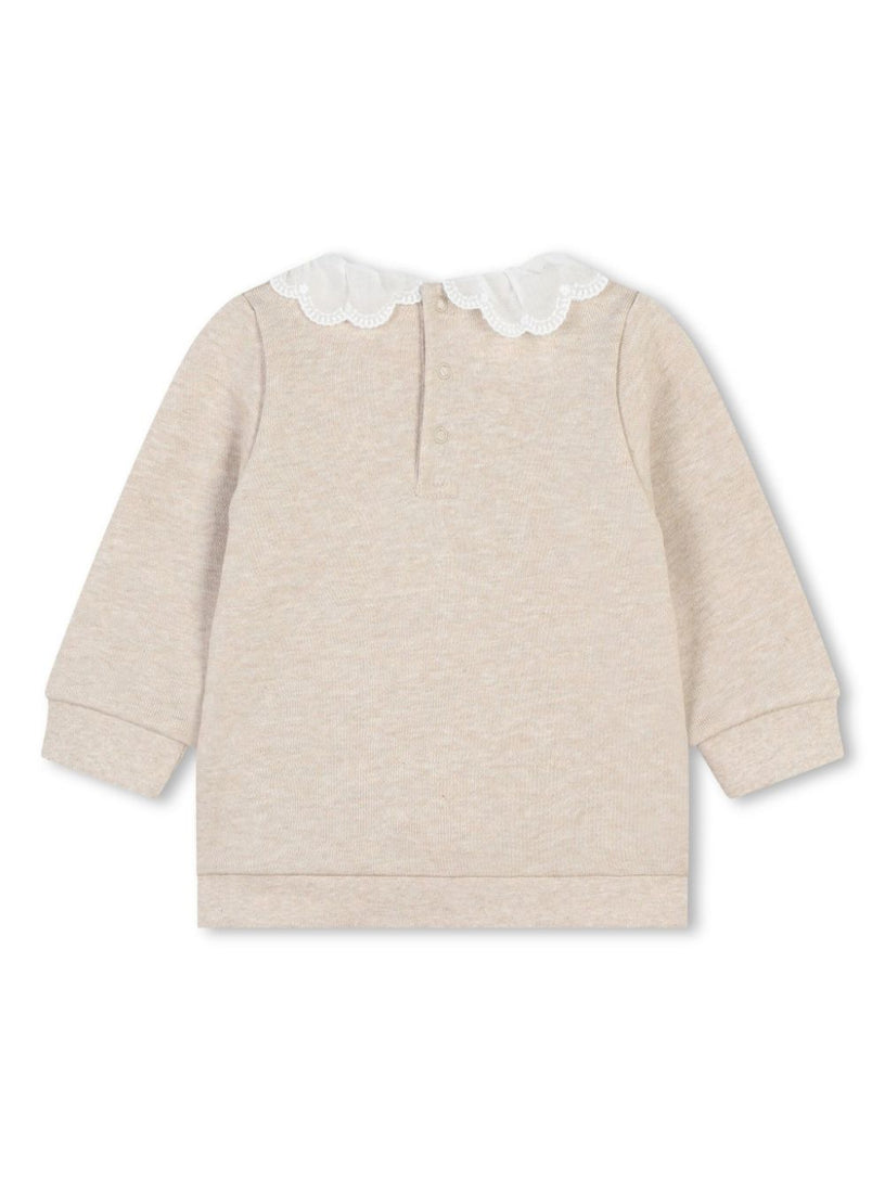 Sweatshirt with Peter Pan collar