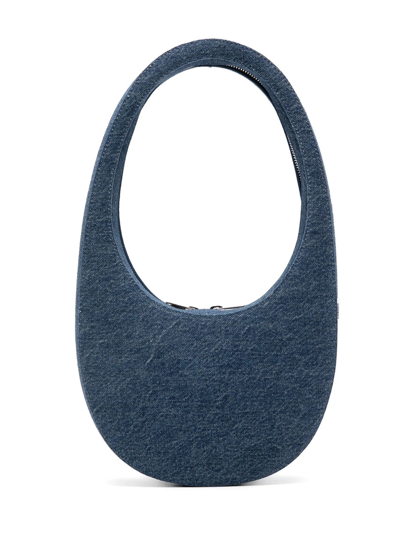 Denim swipe bag