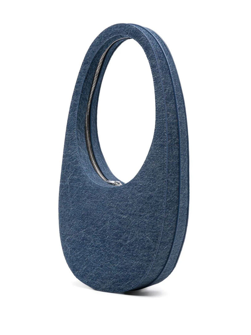 Denim swipe bag