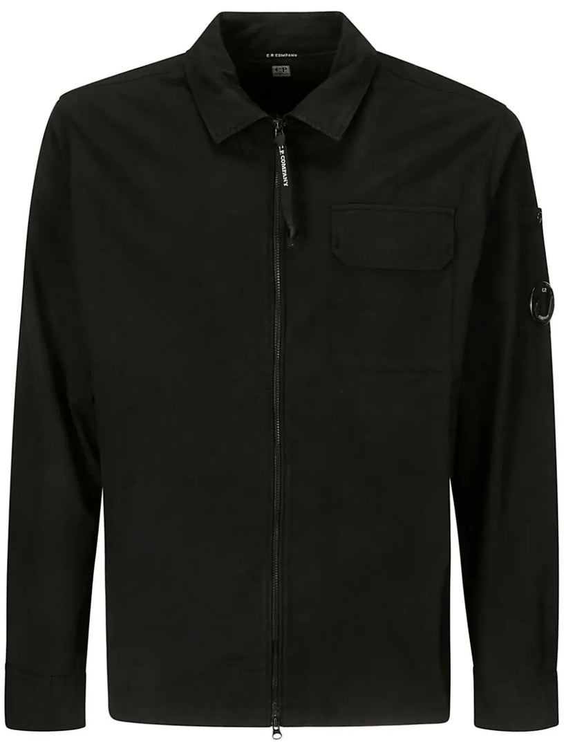 CP COMPANY Organic gabardine zipped overshirt