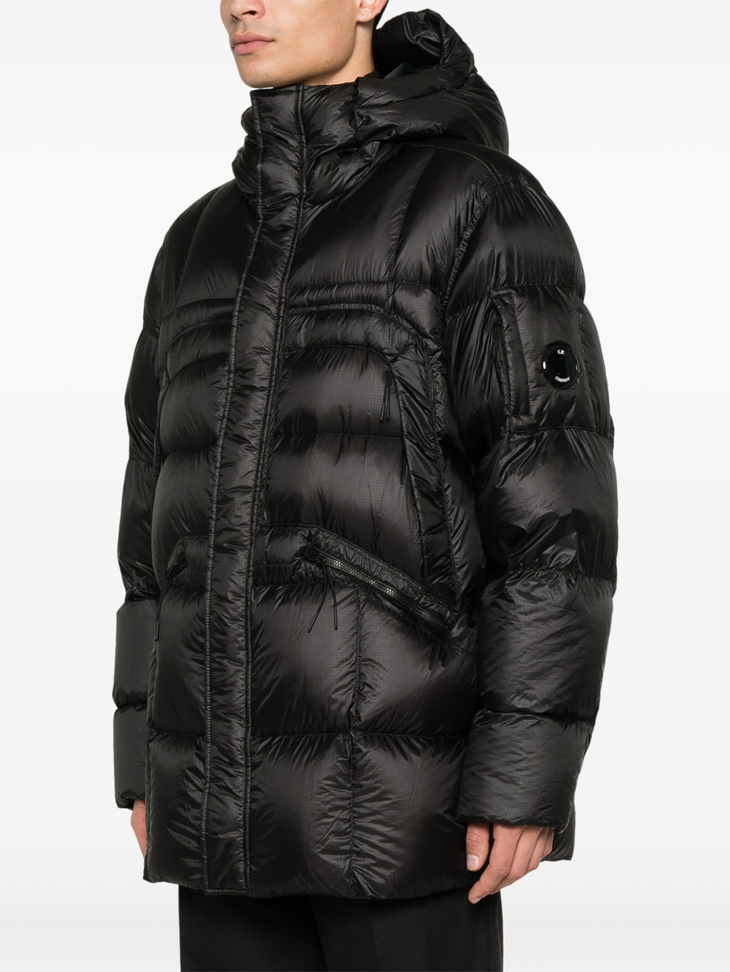 D.D. Shell Hooded Long Down Jacket