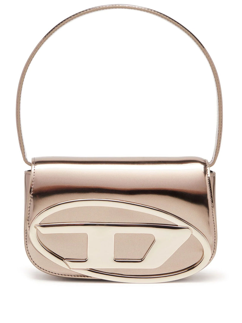 DIESEL 1dr-iconic shoulder bag in mirrored leather