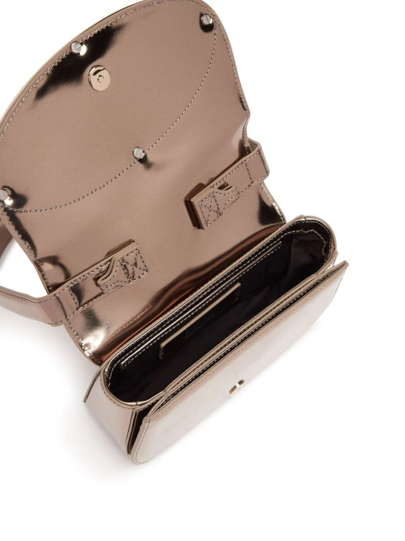 1DR-Iconic shoulder bag in mirrored leather