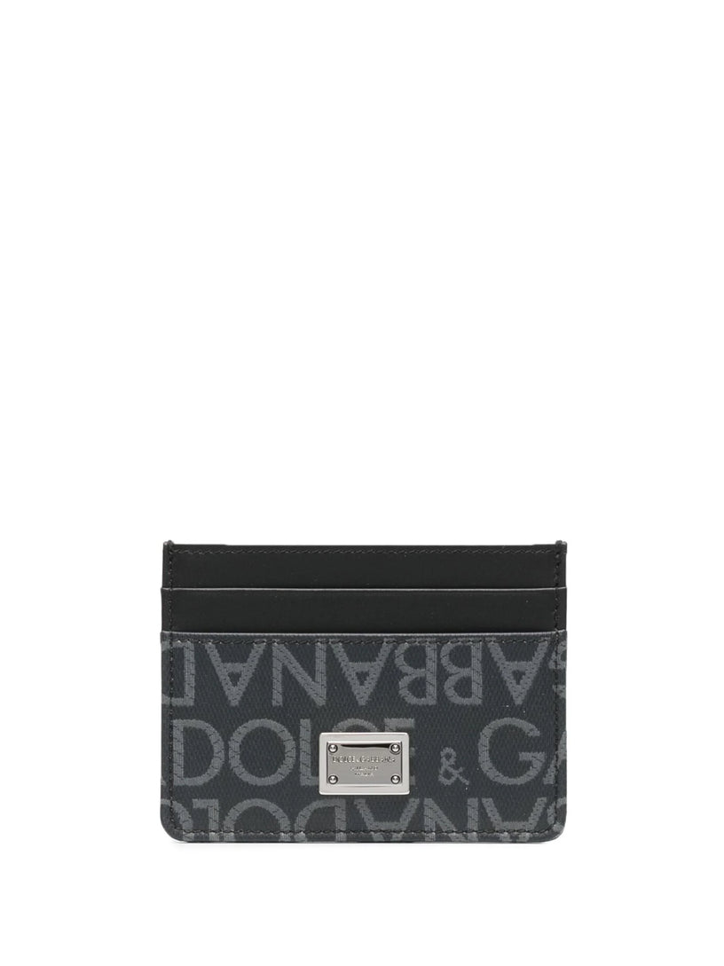 Dolce & Gabbana Coated jacquard card holder