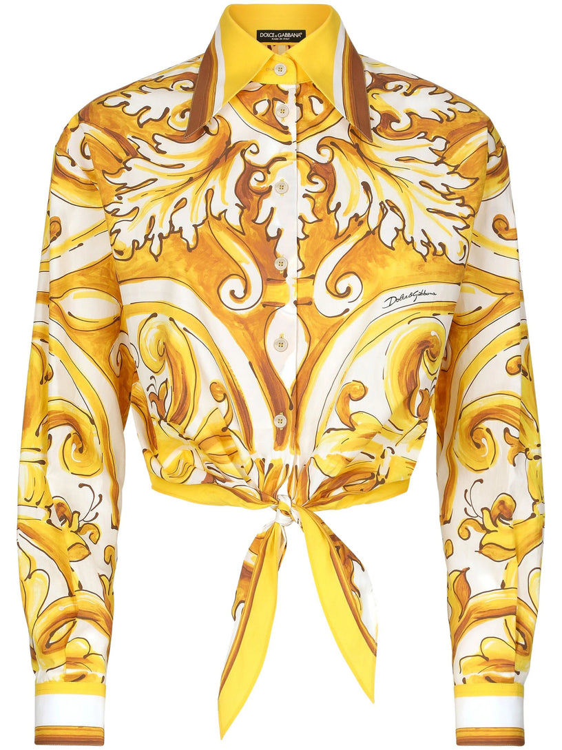 Dolce & Gabbana Shirt with majolica print