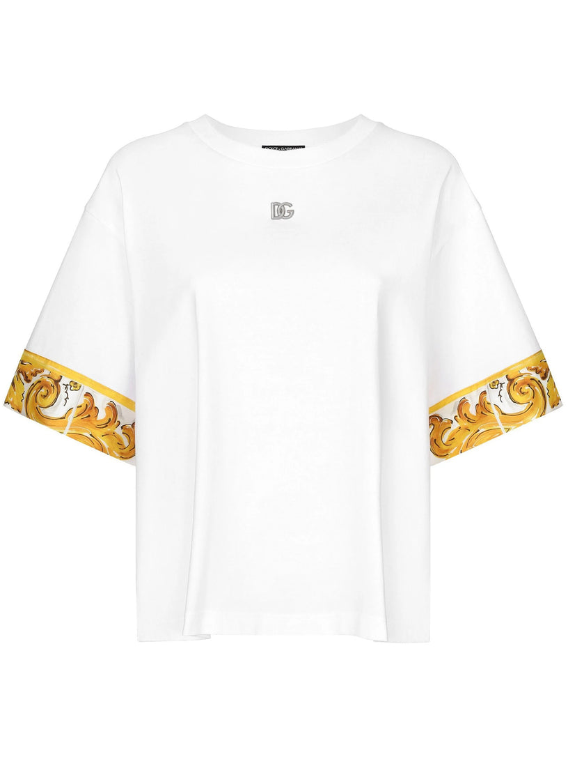 Dolce & Gabbana T-shirt with maiolica print