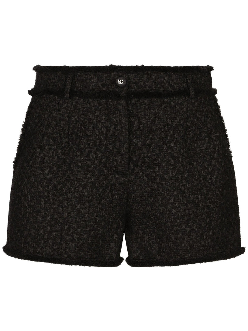 Rachel wool tweed shorts