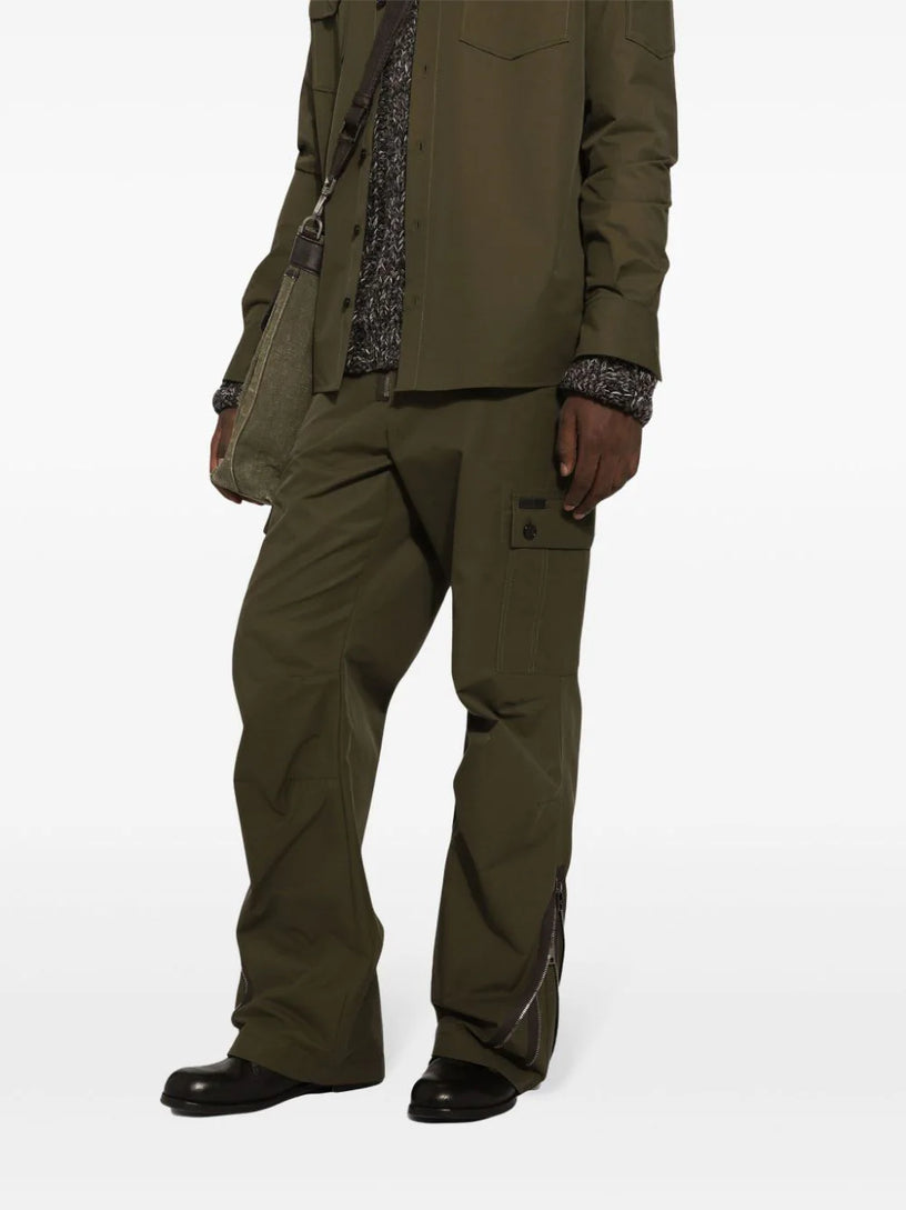 Cargo trousers in techno canvas