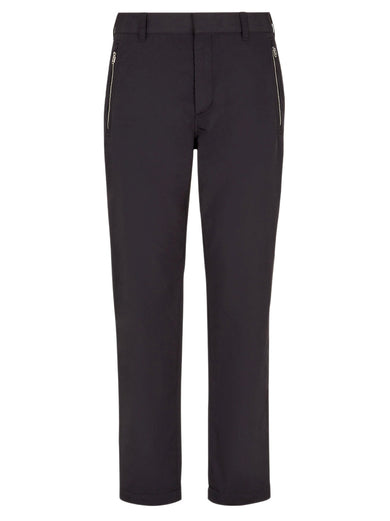 Black gabardine trousers