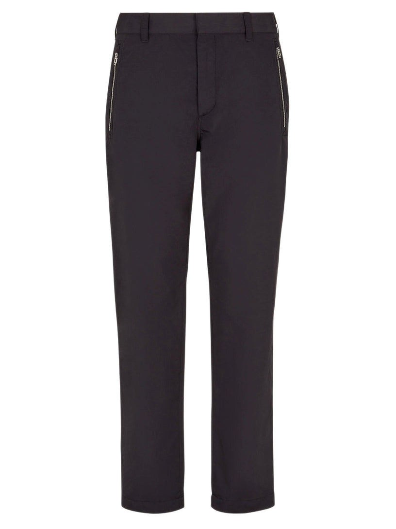 FENDI Black gabardine trousers