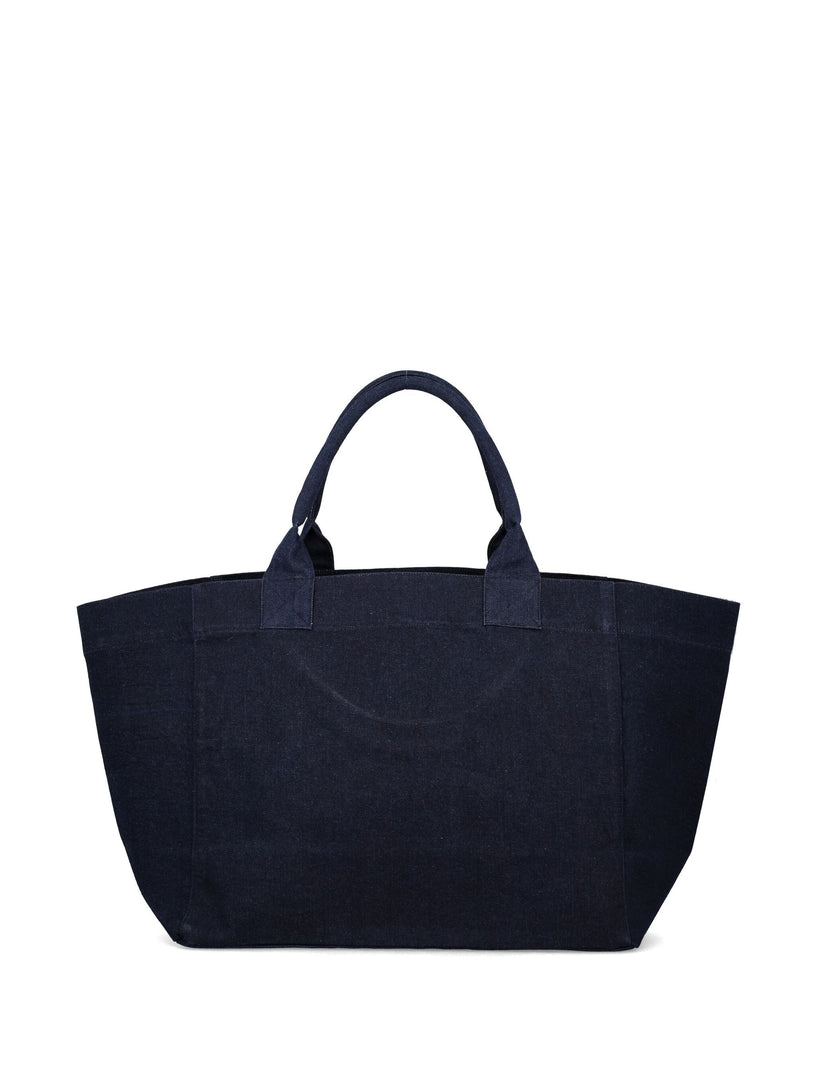 Denim shopping bag