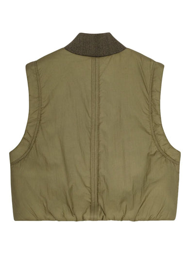 Quilted cropped vest