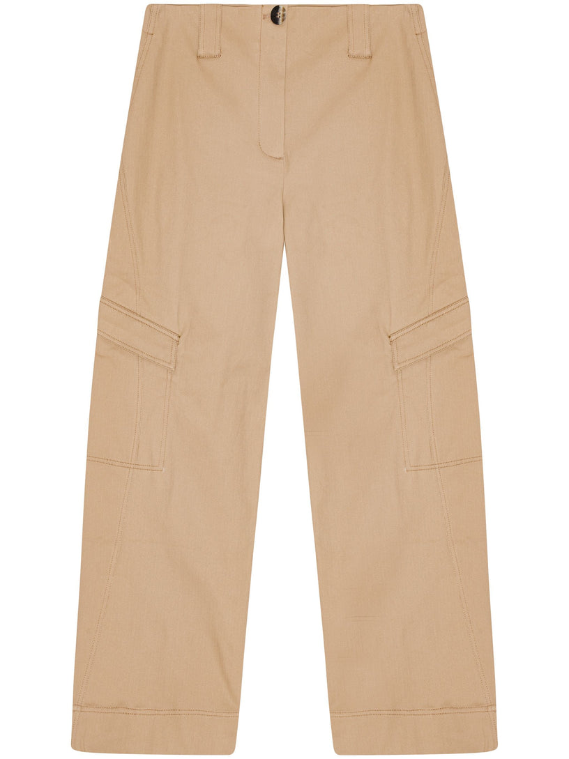 GANNI Mid-rise cargo trousers