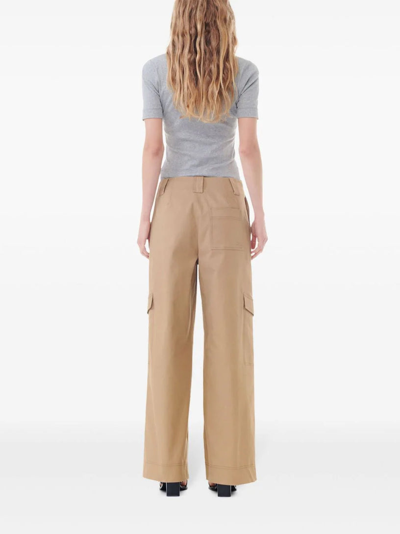 Mid-rise cargo trousers