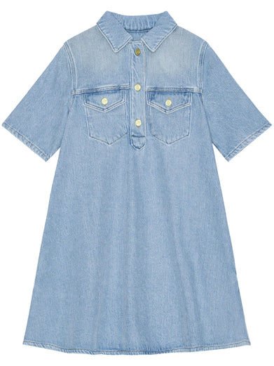 Denim mini dress