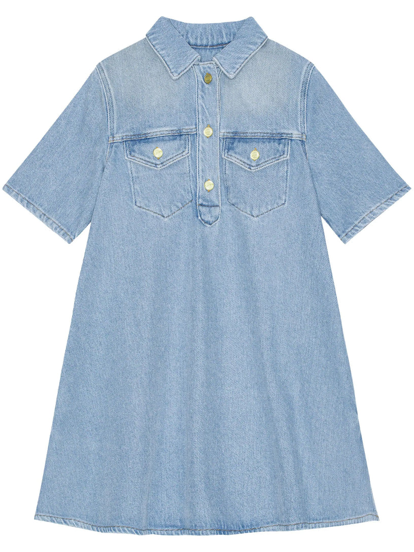 Denim mini dress