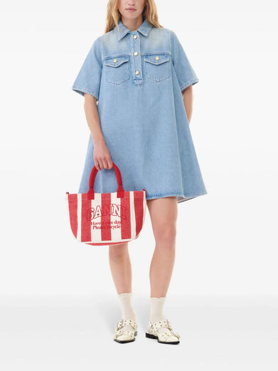 Denim mini dress