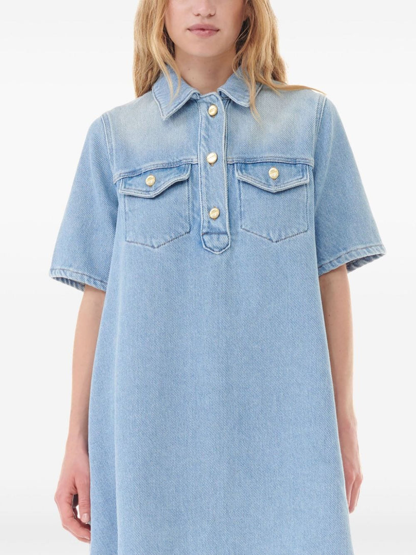 Denim mini dress