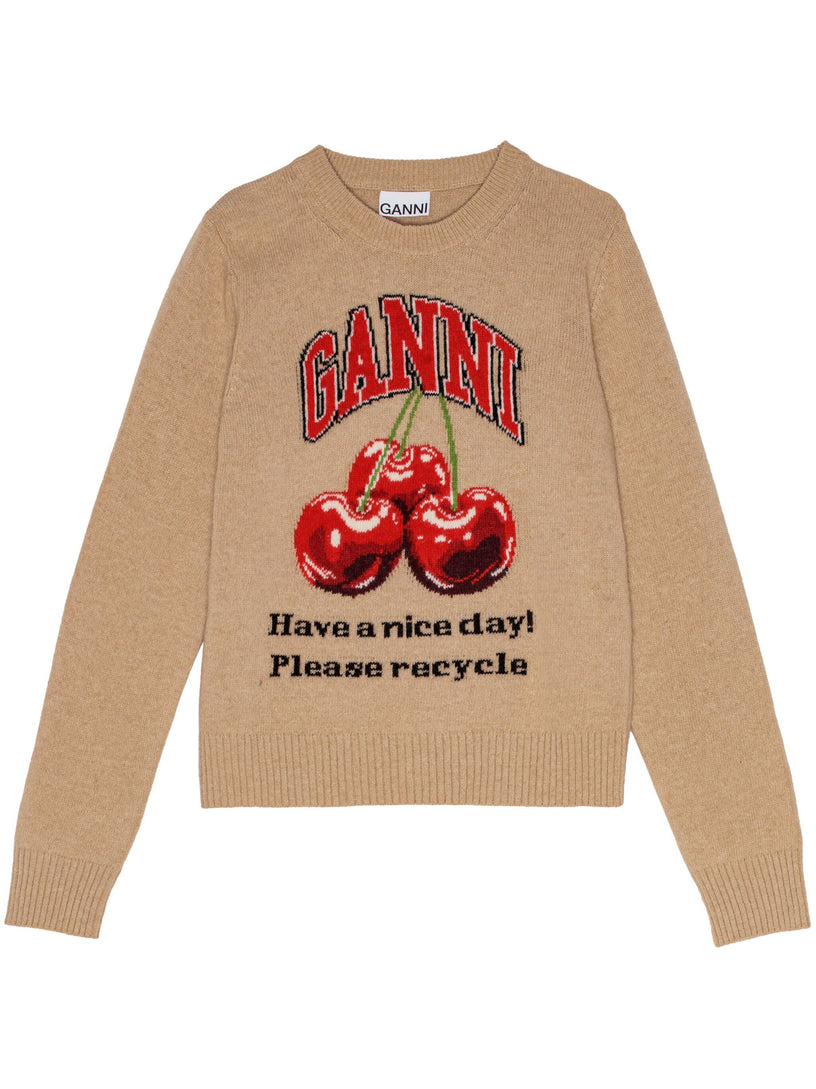 GANNI Cherry jumper