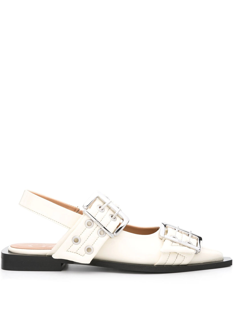 GANNI Buckle ballerinas