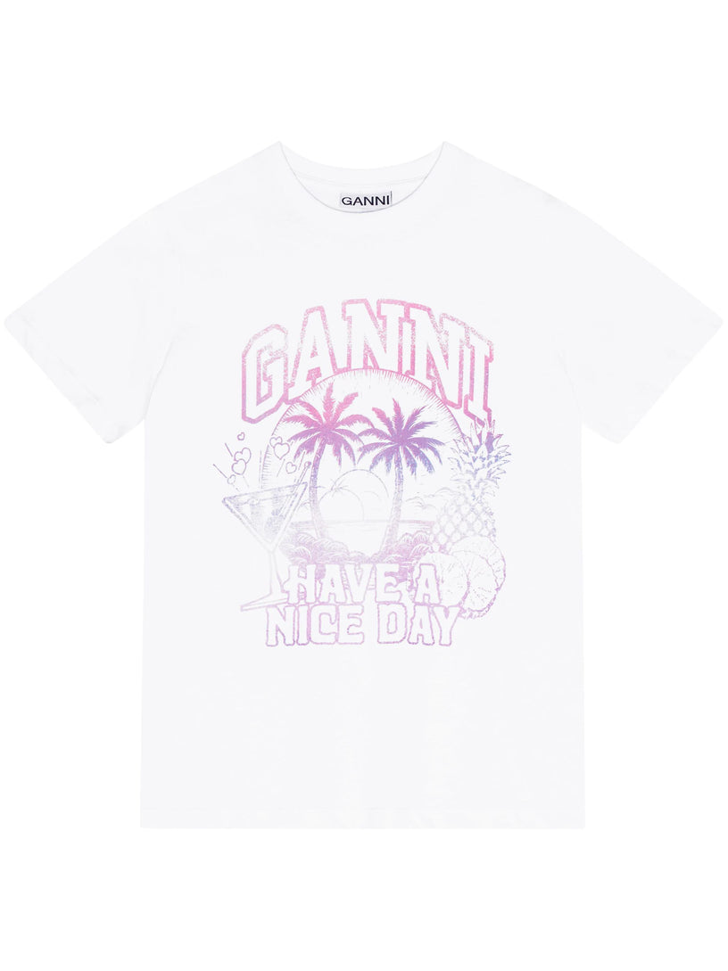 GANNI Cocktail relaxed t-shirt