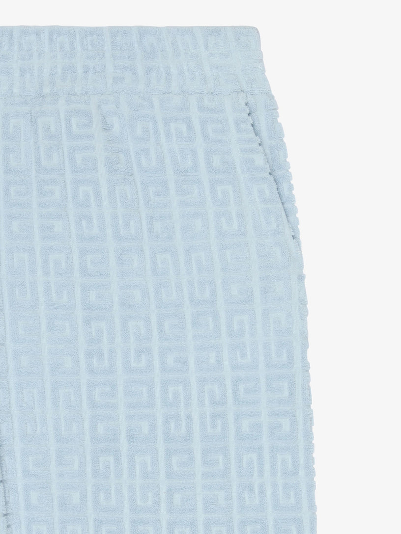 Bermuda shorts in 4G towelling cotton jacquard