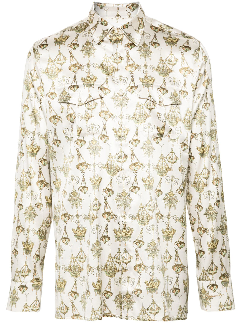 Givenchy Shirt with chandelier print in silk