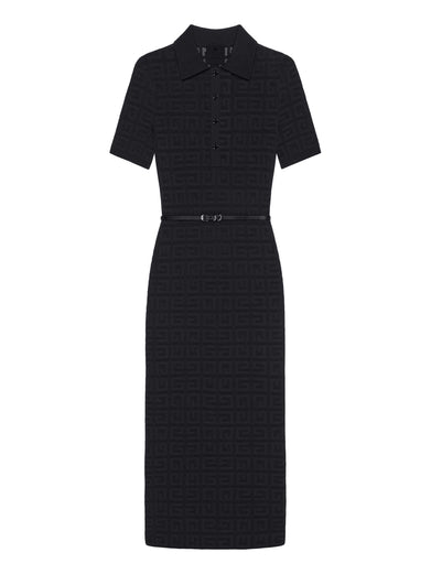 Voyou polo dress in 4G jacquard