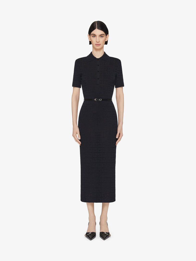 Voyou polo dress in 4G jacquard