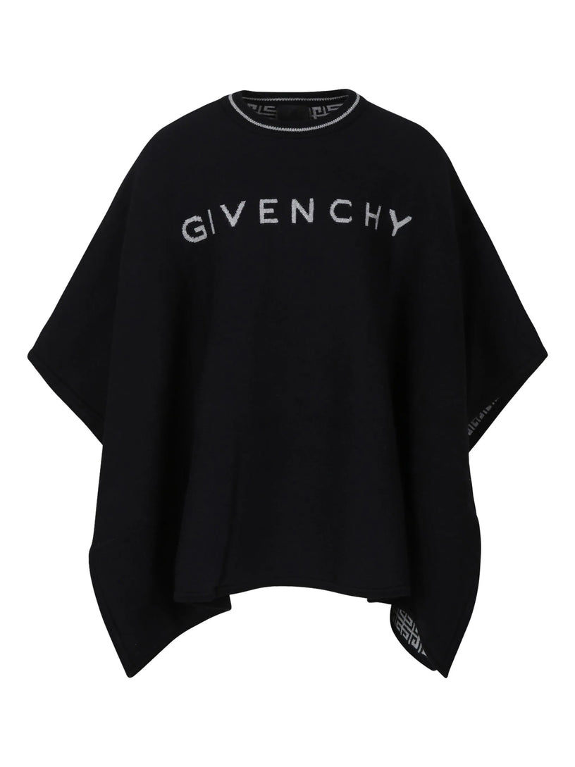 Givenchy Kids Reversible cape with logo