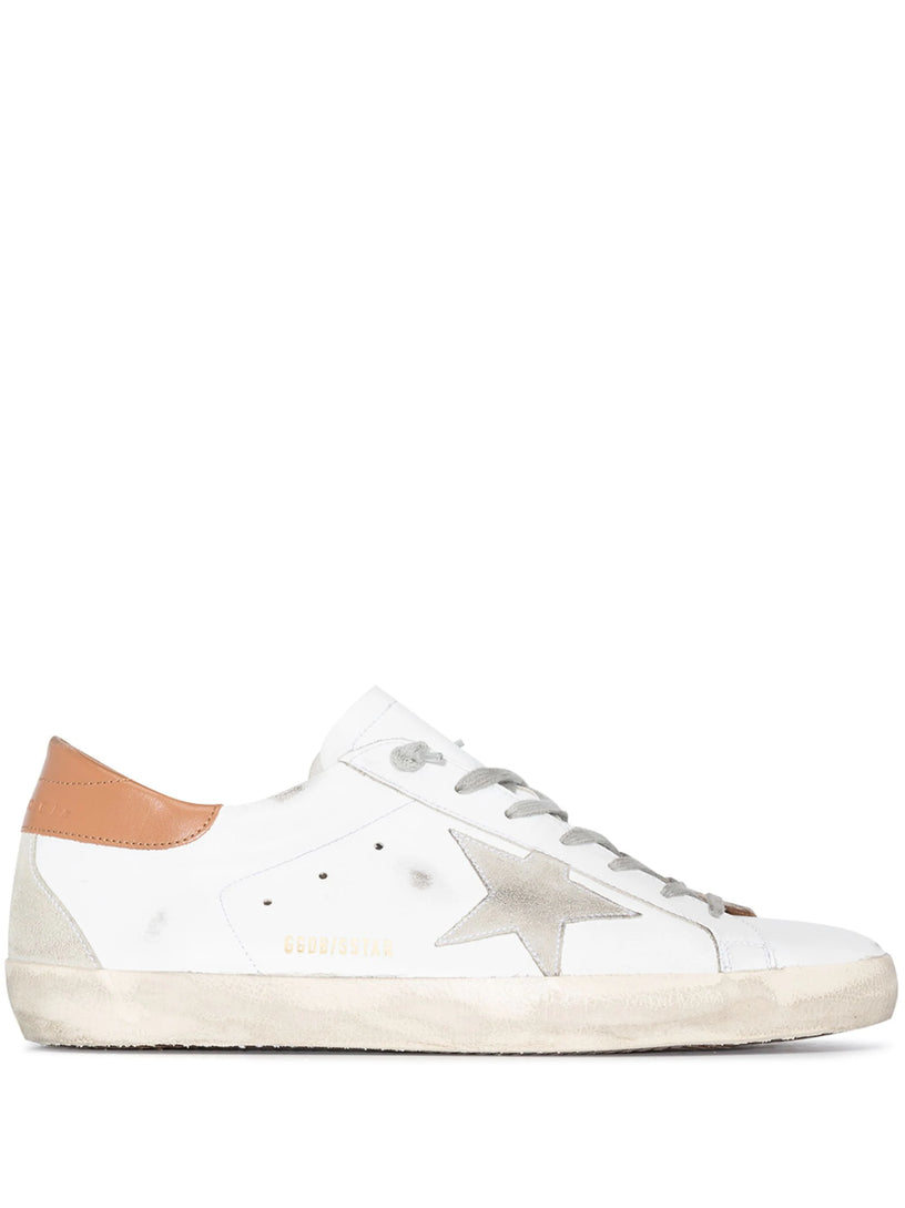 Golden Goose Super-star man with suede star and brown heel tab