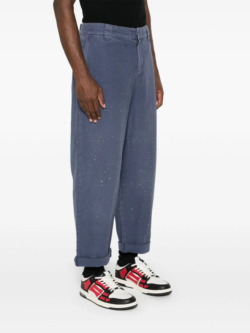 Chino trousers with lived-in effect