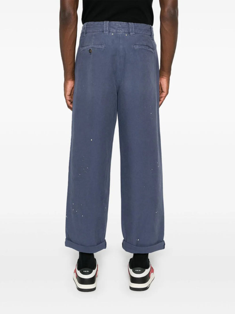 Chino trousers with lived-in effect