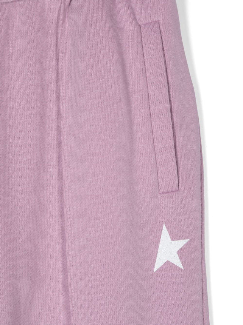 Joggers with glitter star on the front