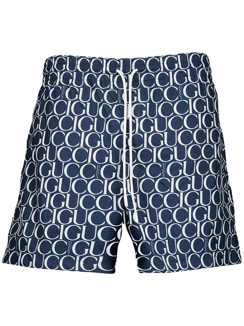 Maci Gucci print nylon swim short