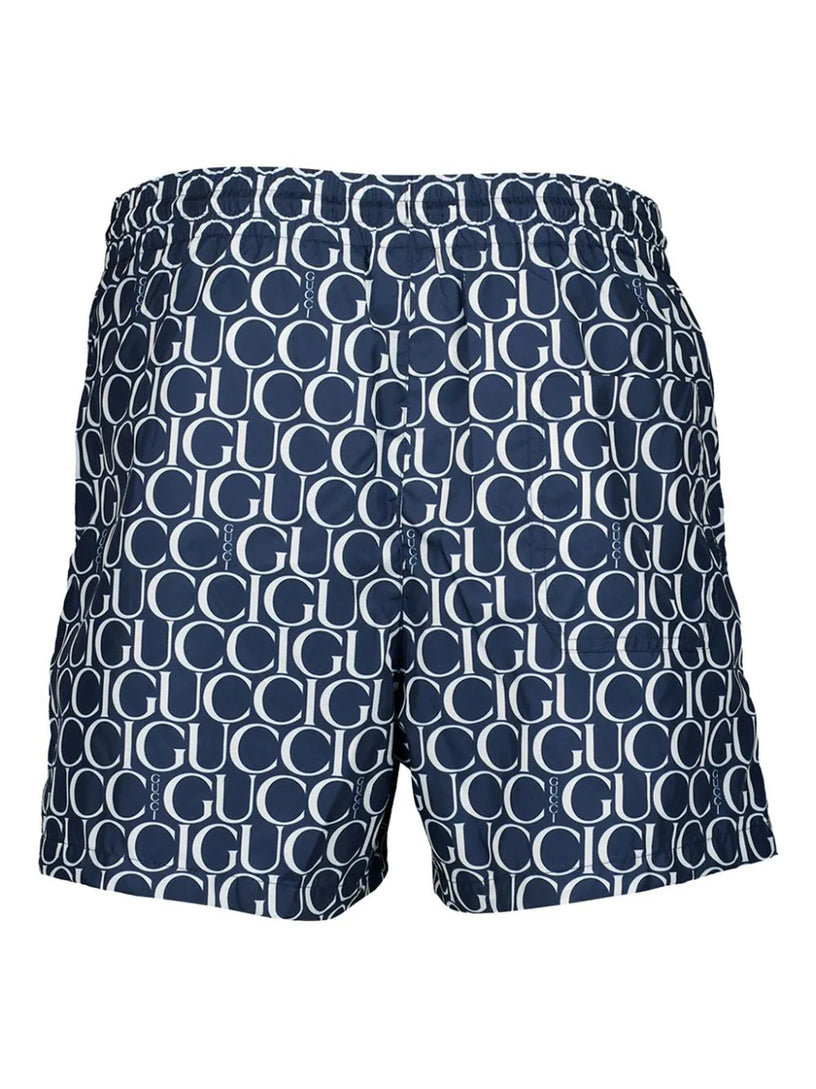 Maci Gucci print nylon swim short