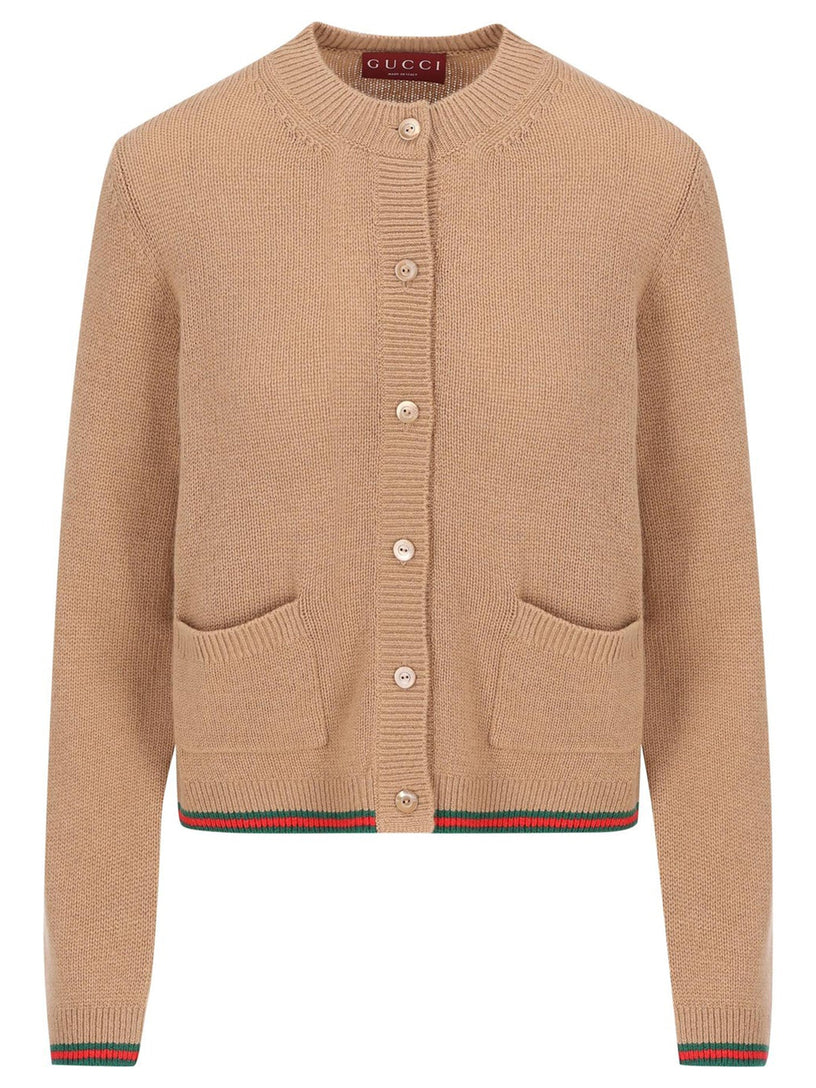 GUCCI Cardigan with web finishes