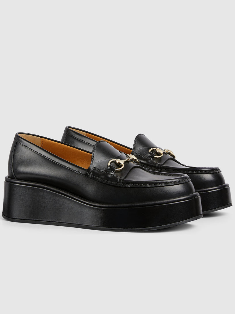 Horsebit Wedge Loafers