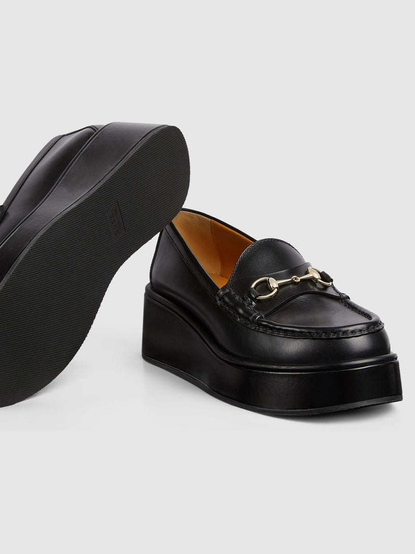 Horsebit Wedge Loafers