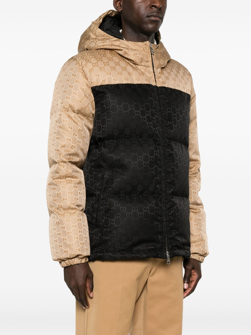 GG nylon down jacket