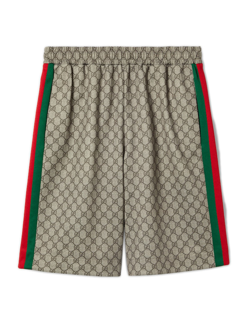 GUCCI Technical jersey short with web