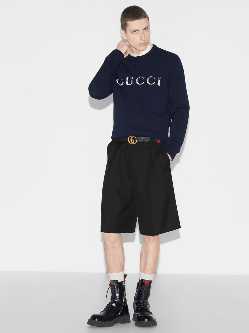 Sweater with Gucci intarsia