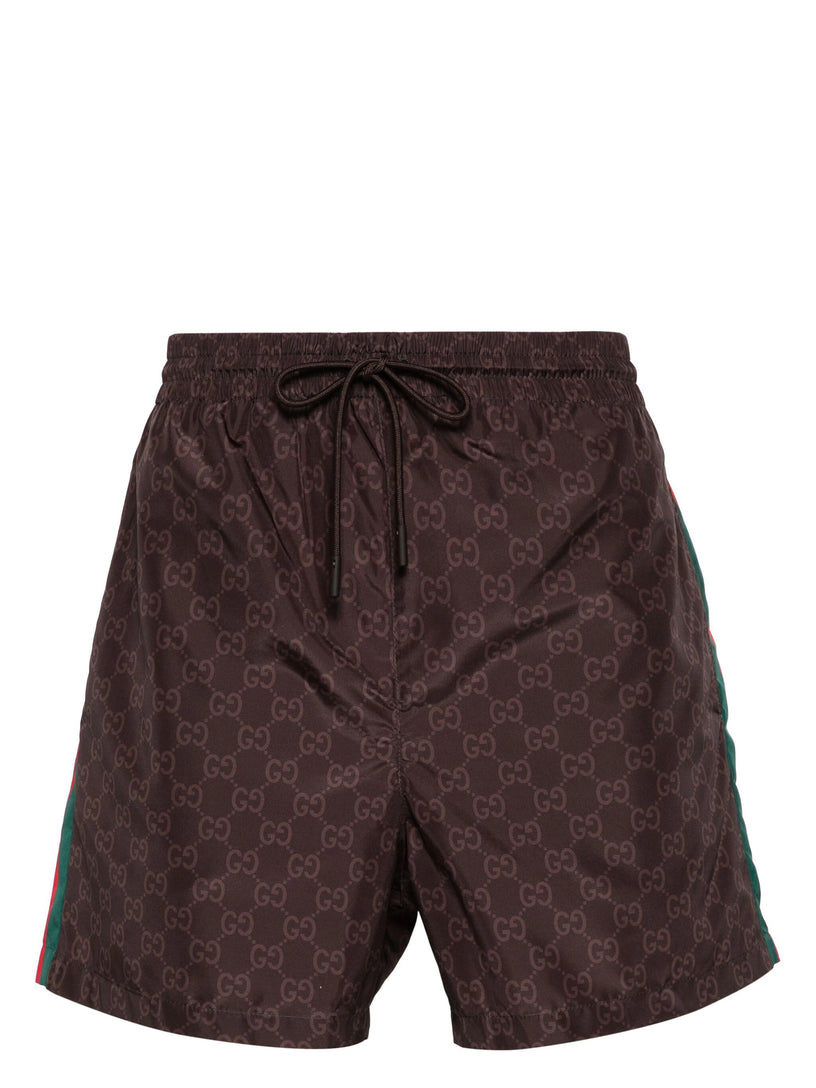 GUCCI Gg swim shorts with web