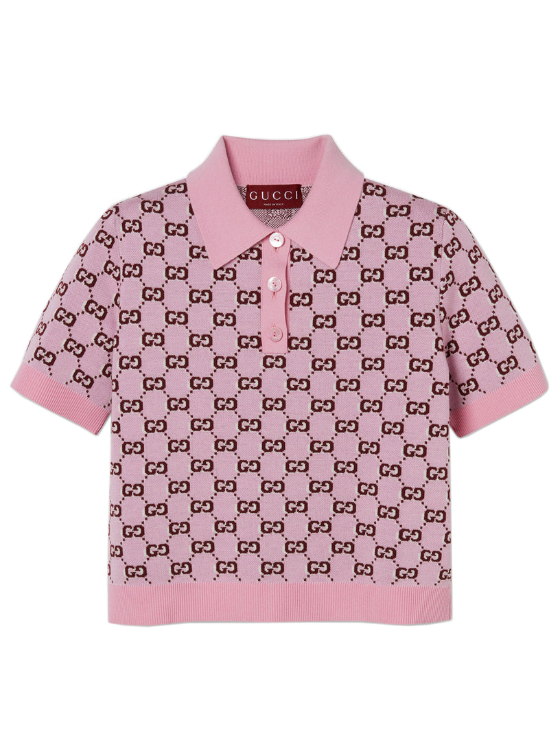 GUCCI Polo top with gg shadow