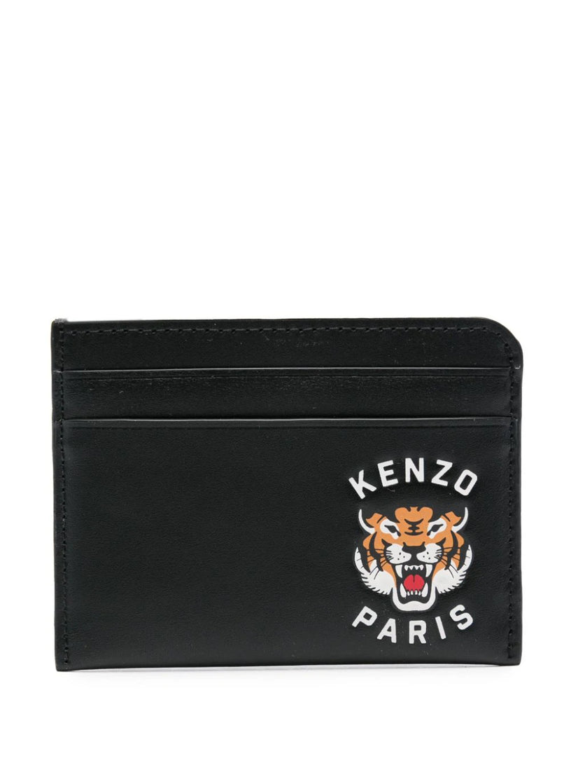 KENZO 'kenzo varsity' leather card holder