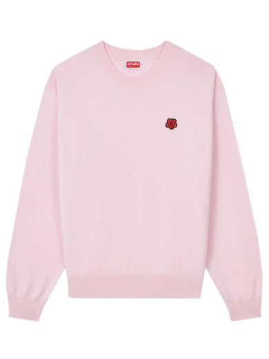 'Boke flower' embroidered wool sweater