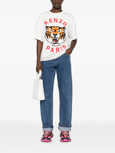 'Lucky Tiger' oversized unisex t-shirt