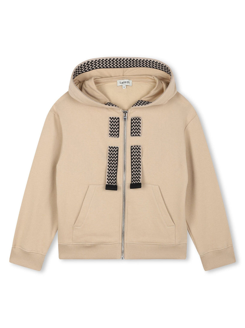 LANVIN Kids Hoodie with zip