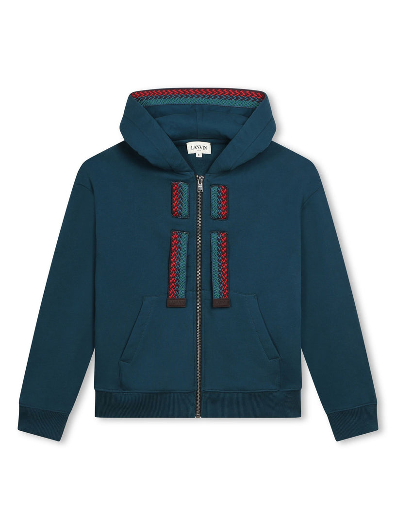 LANVIN Kids Hoodie with zip