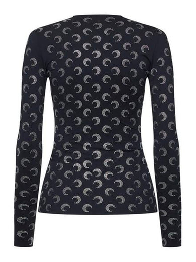 Moon Rhinestoned Top